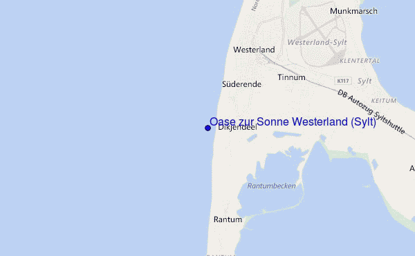 carte de localisation de Oase zur Sonne Westerland (Sylt)