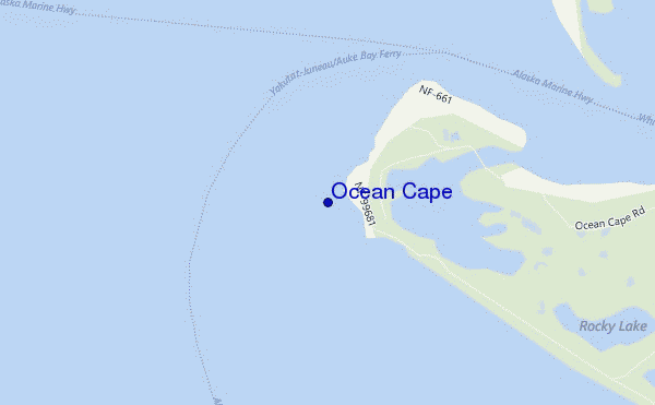 carte de localisation de Ocean Cape