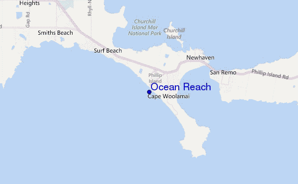 carte de localisation de Ocean Reach