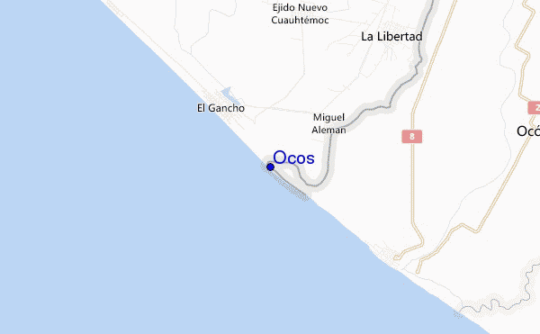 carte de localisation de Ocos