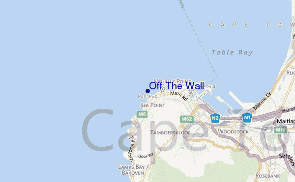 carte de localisation de Off The Wall