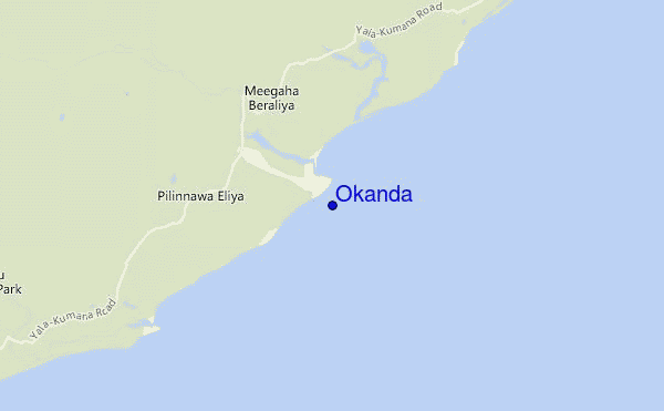 carte de localisation de Okanda