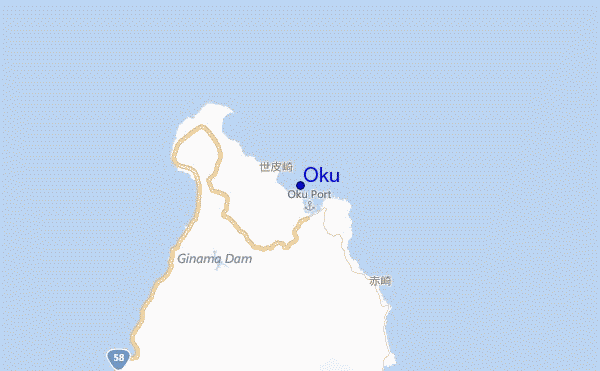 carte de localisation de Oku