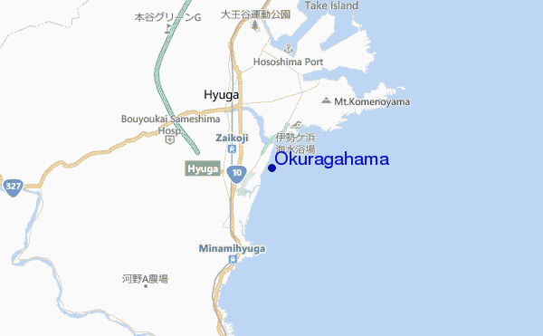 carte de localisation de Okuragahama