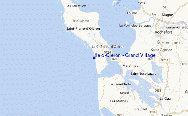 Ile d'Oleron - Grand Village Location Map