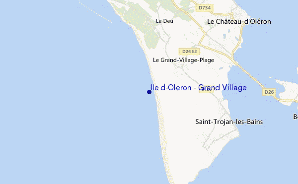 carte de localisation de Ile d'Oleron - Grand Village