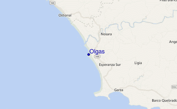 carte de localisation de Olgas