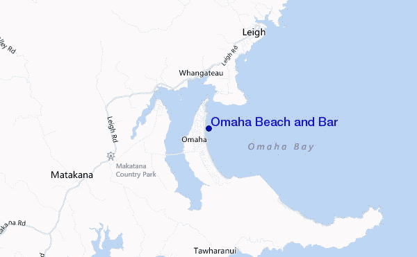carte de localisation de Omaha Beach and Bar