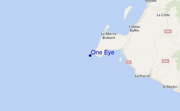 carte de localisation de One Eye