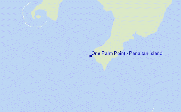 carte de localisation de One Palm Point - Panaitan island