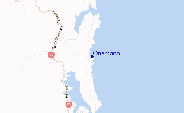 carte de localisation de Onemana
