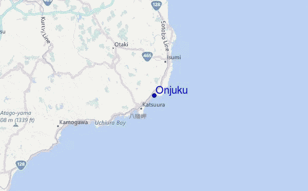 Onjuku Location Map