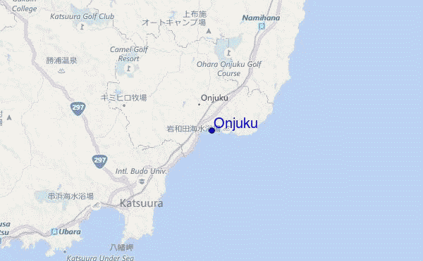 carte de localisation de Onjuku