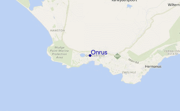 carte de localisation de Onrus