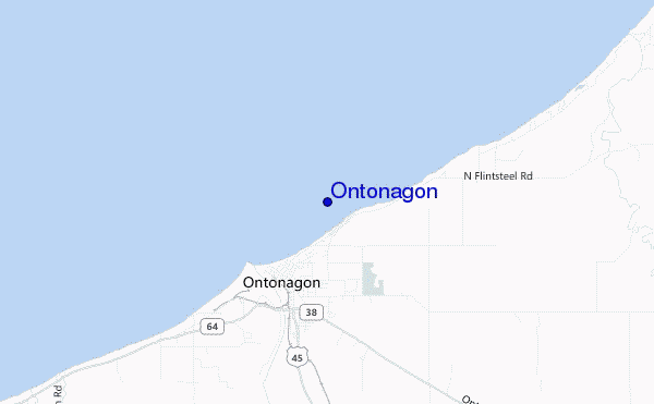 carte de localisation de Ontonagon