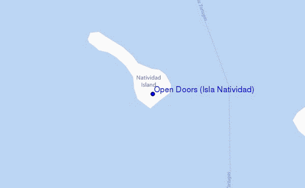 carte de localisation de Open Doors (Isla Natividad)