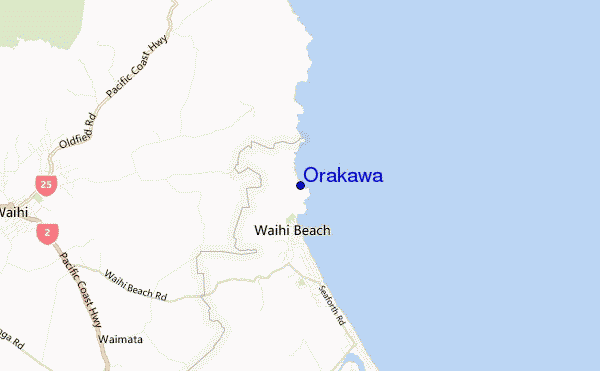 carte de localisation de Orakawa