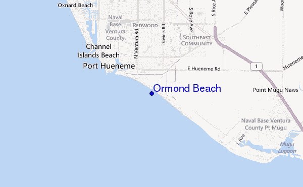 carte de localisation de Ormond Beach