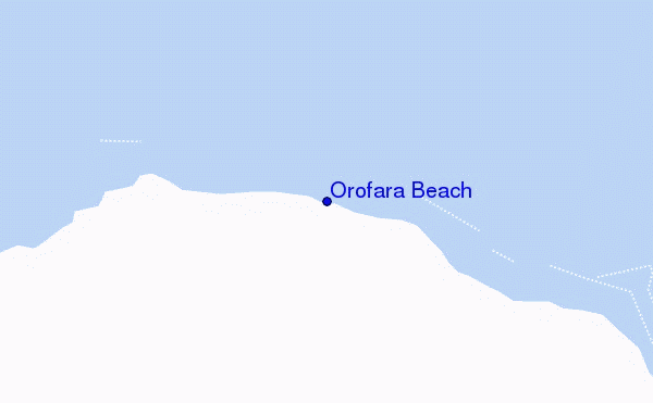 carte de localisation de Orofara Beach