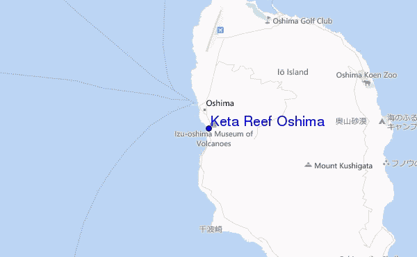 carte de localisation de Keta Reef Oshima