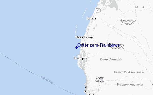 carte de localisation de Osterizers/Rainbows