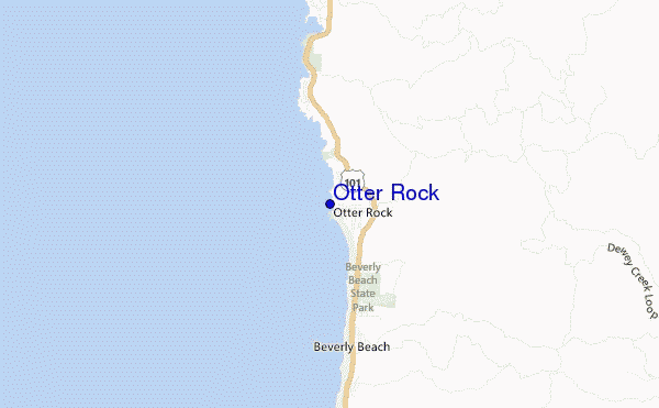 carte de localisation de Otter Rock