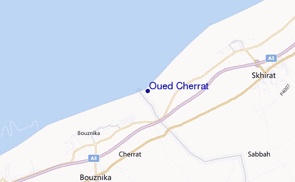 carte de localisation de Oued Cherrat
