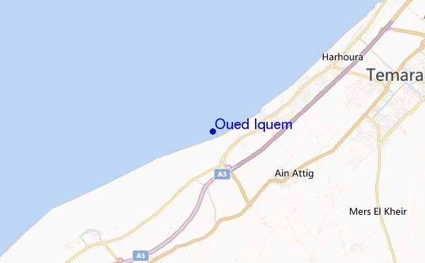 carte de localisation de Oued Iquem