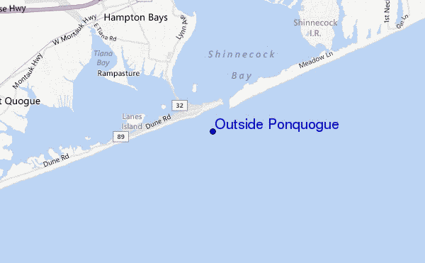 carte de localisation de Outside Ponquogue