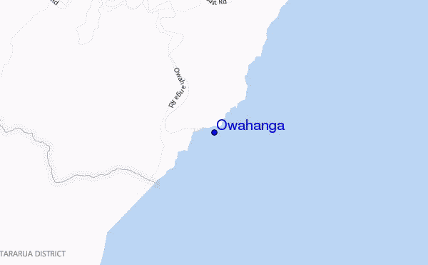 carte de localisation de Owahanga