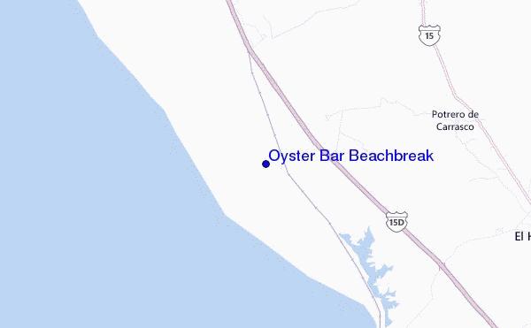 carte de localisation de Oyster Bar Beachbreak