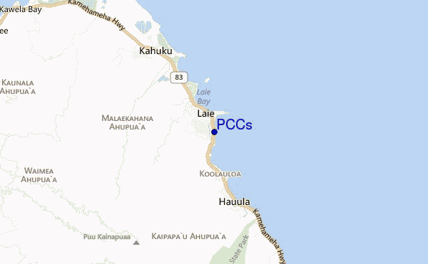 carte de localisation de PCCs