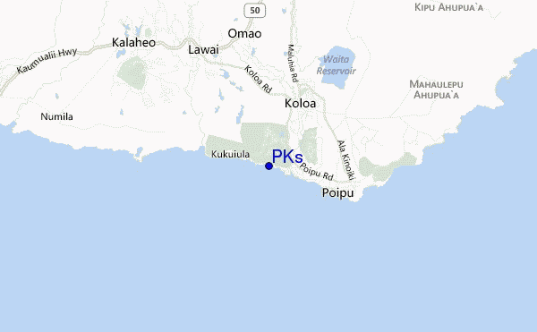 carte de localisation de PKs