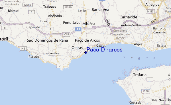 carte de localisation de Paco D 'arcos