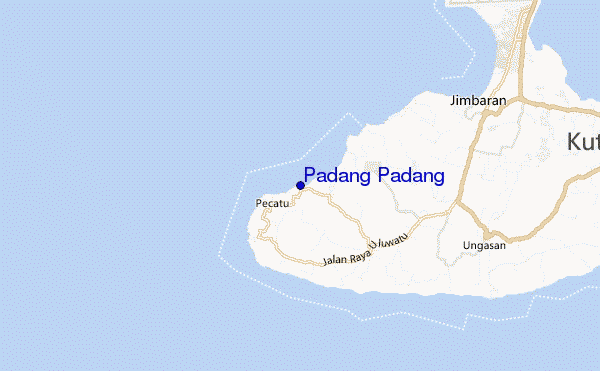 carte de localisation de Padang Padang