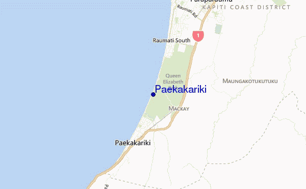 carte de localisation de Paekakariki