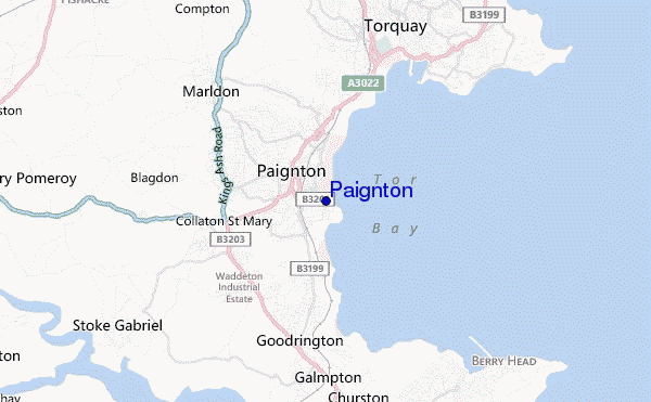 carte de localisation de Paignton