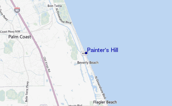 carte de localisation de Painter s Hill