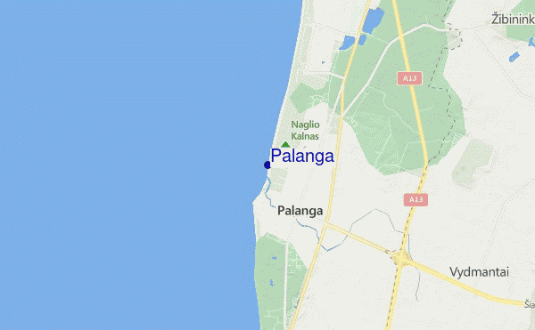carte de localisation de Palanga