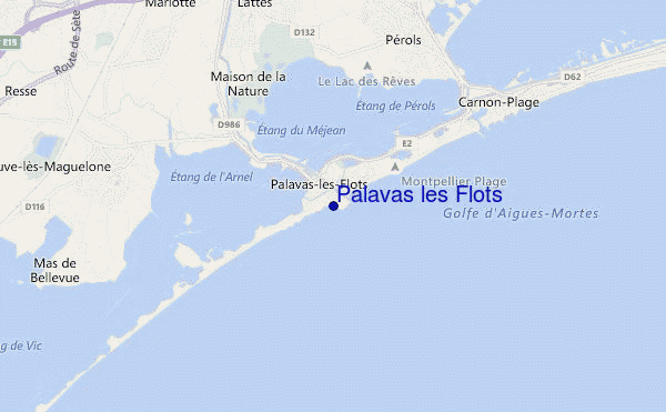 carte de localisation de Palavas les Flots