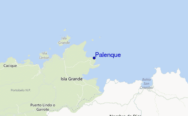 carte de localisation de Palenque