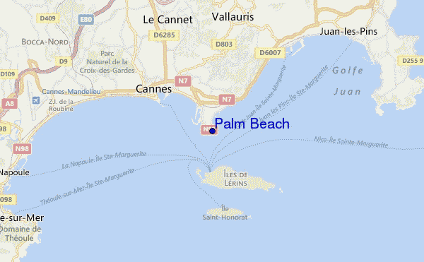 carte de localisation de Palm Beach