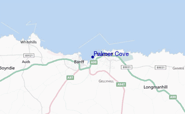 carte de localisation de Palmer Cove