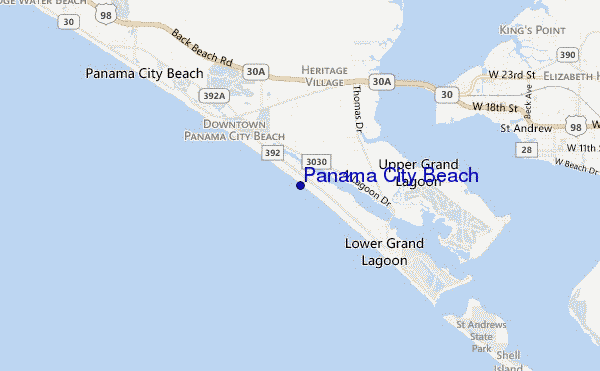 carte de localisation de Panama City Beach