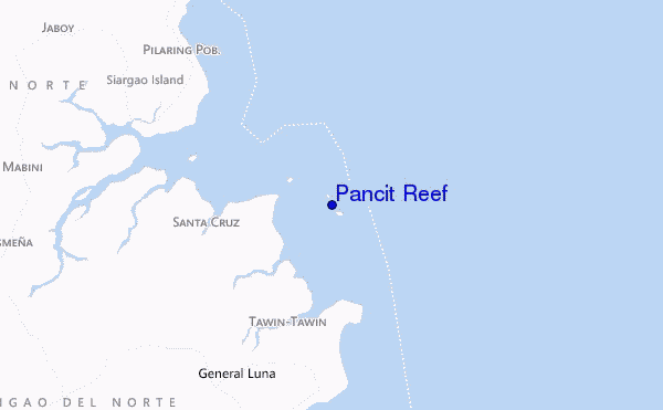 carte de localisation de Pancit Reef