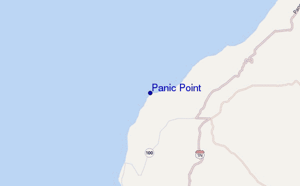 carte de localisation de Panic Point