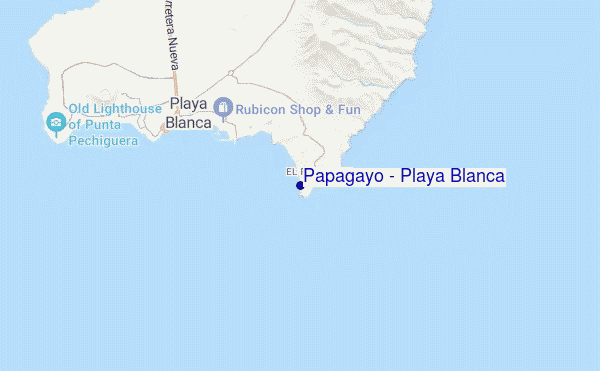 carte de localisation de Papagayo - Playa Blanca