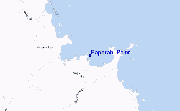 carte de localisation de Paparahi Point