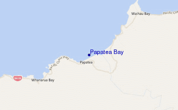 carte de localisation de Papatea Bay