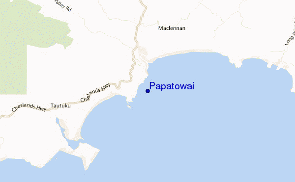 carte de localisation de Papatowai